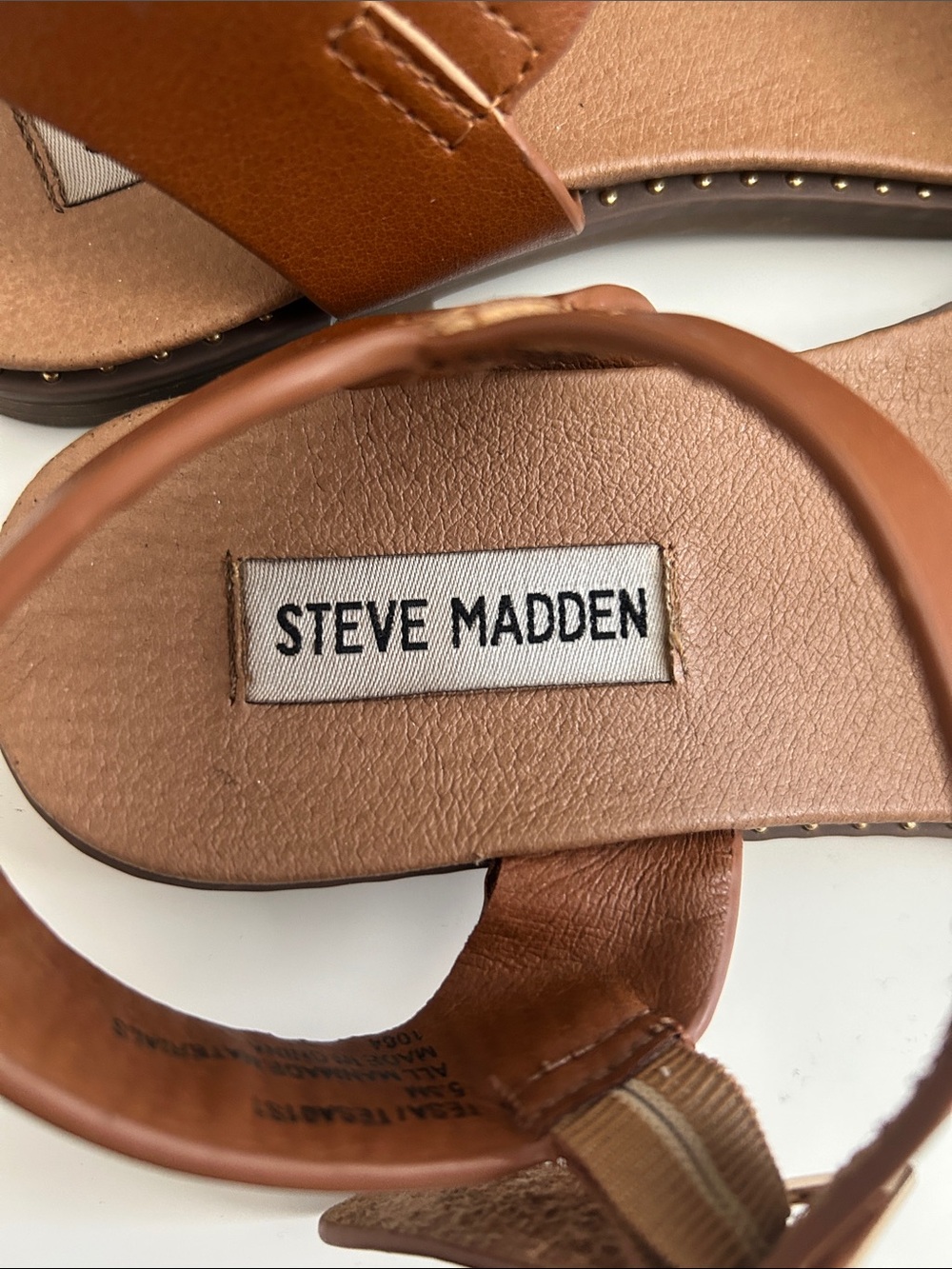 Steve Madden Donddi Sandal - Tan Leather - Picture 7 of 11